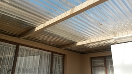 Patio Roof with Polycarbonate roofsheets